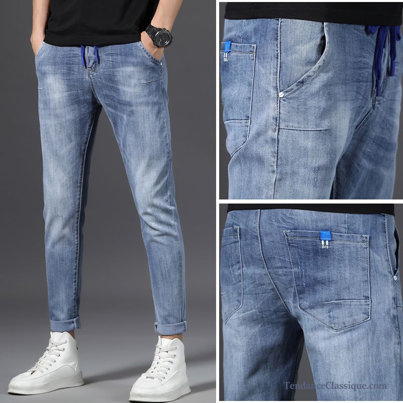 Acheter Jean Pas Cher Pensée, Slim Blanc Homme Jeans