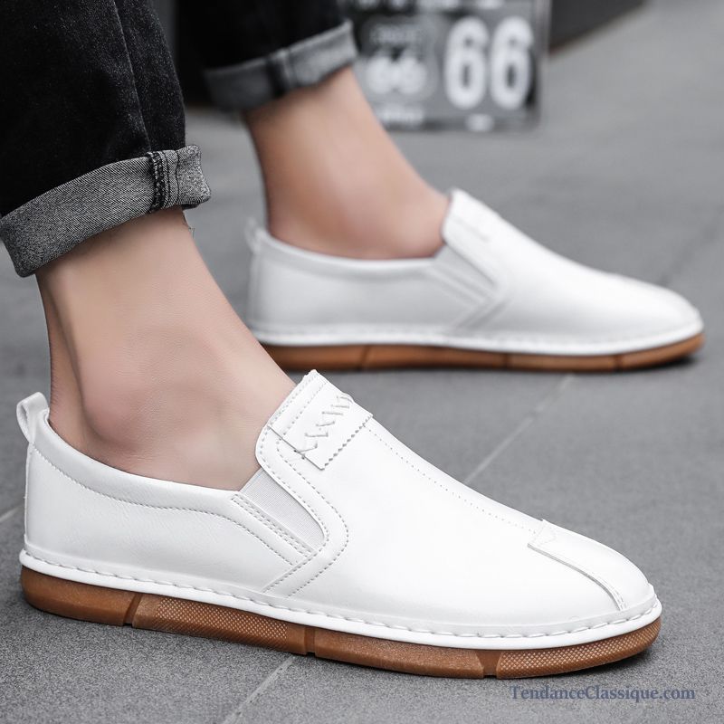 Chaussure Homme Fashion, Mocassin Blanc Homme Pas Cher