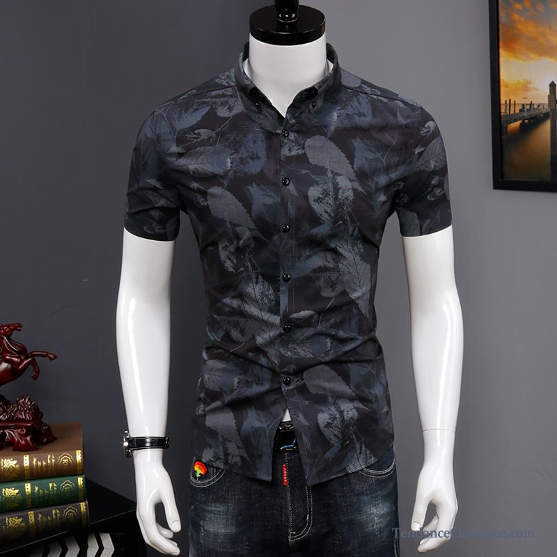 Chemise En Jean Noir Homme, Chemise Homme Coton En Vente