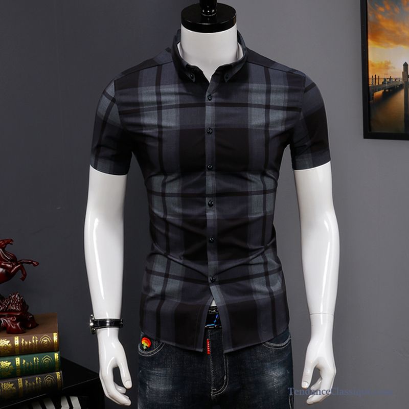 Chemise En Jean Noir Homme, Chemise Homme Coton En Vente