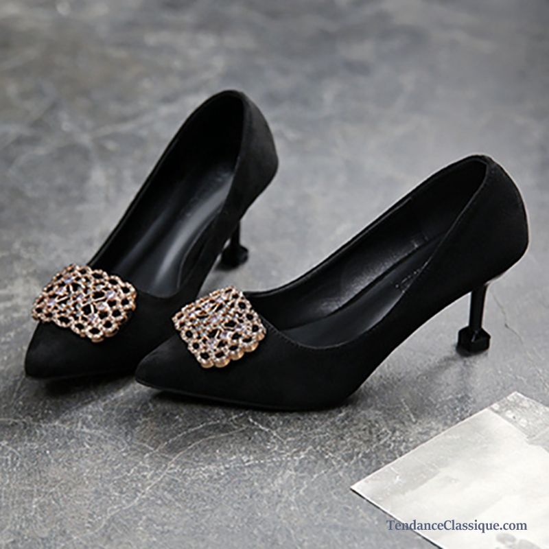 Escarpin Noir En Cuir Azur, Escarpin Ivoire Mariage