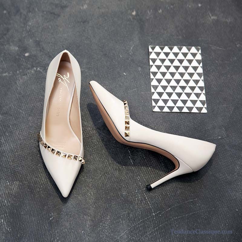 Escarpin Noir Et Blanc Bleu, Escarpins Mariage Femme