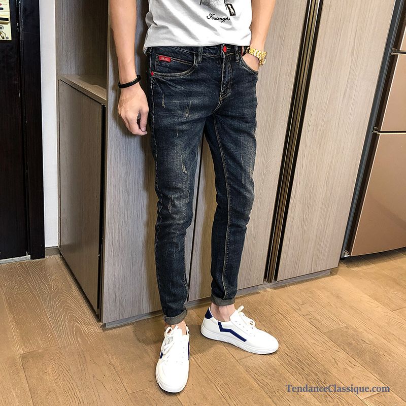 Jeans Homme Bleu Foncé, Jean Vintage Homme Pas Cher