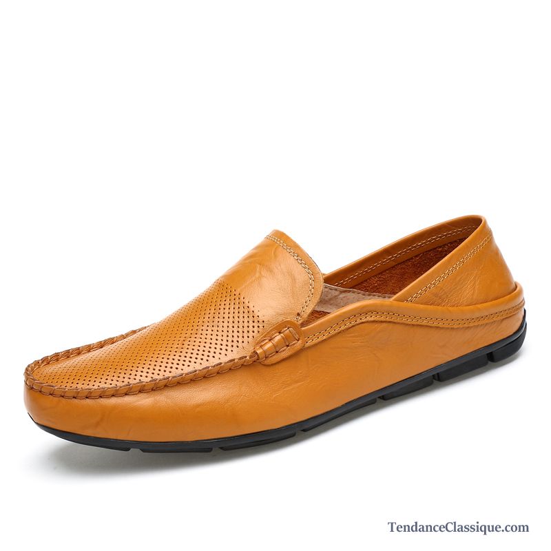 Mocassin Homme Cuir Marron Peachpuff, Chaussure Homme Solde Pas Cher