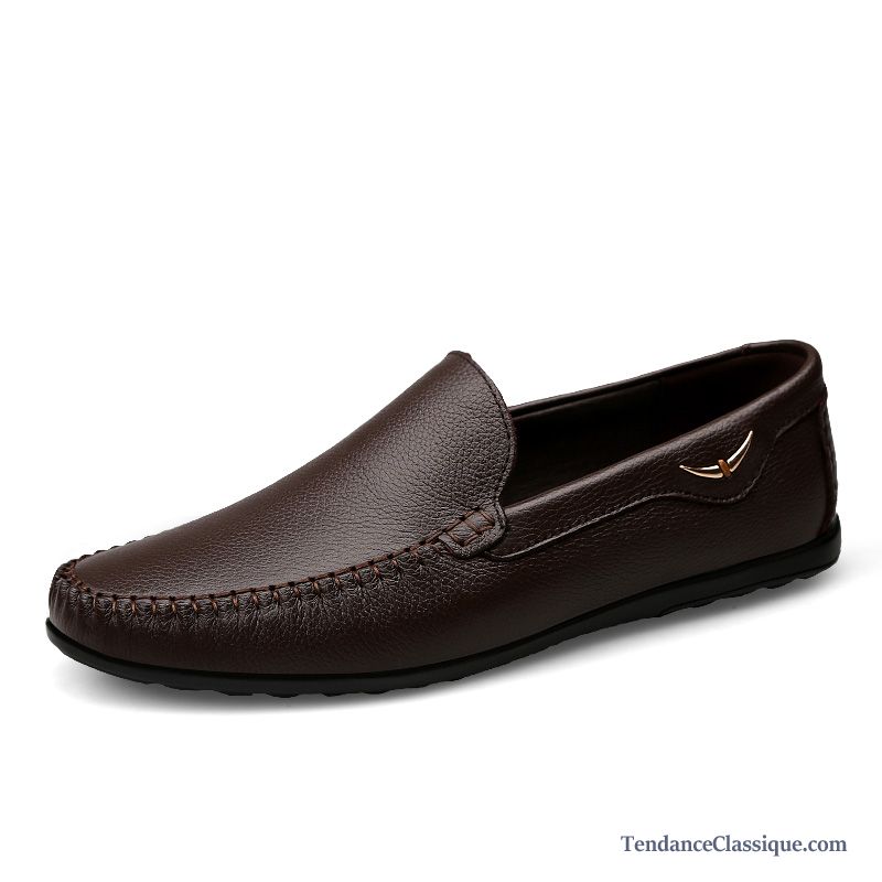 Mocassin Homme Rouge, Chaussure Randonnée Homme