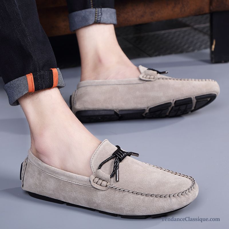 Mocassin Homme Talon Haut, Mocassin Noir Daim Homme Pas Cher