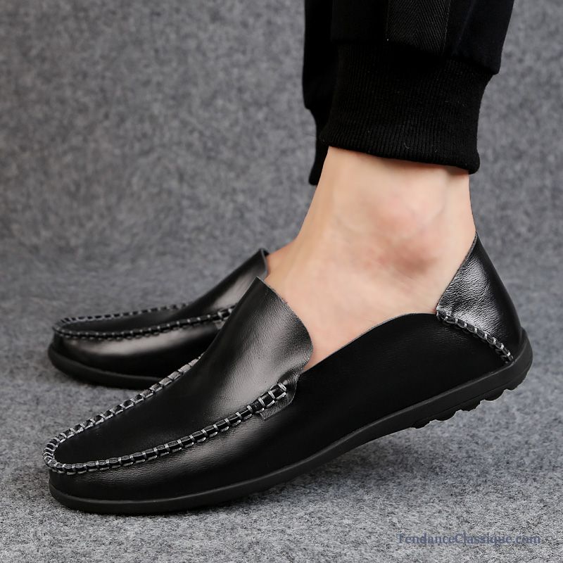 Mocassin Talon Compensé, Pantoufle Mocassin Homme