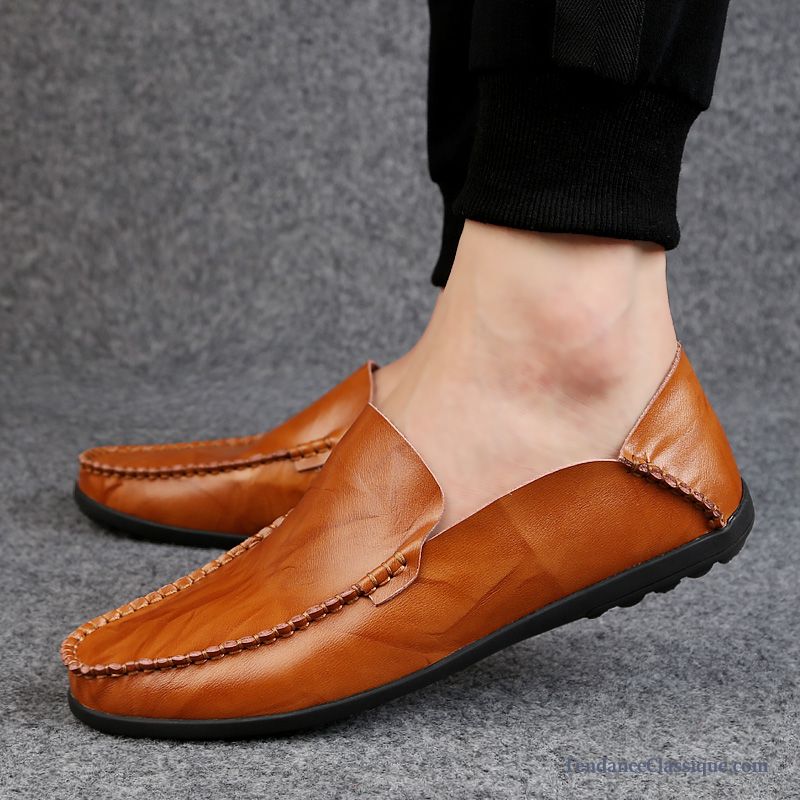 Mocassin Talon Compensé, Pantoufle Mocassin Homme