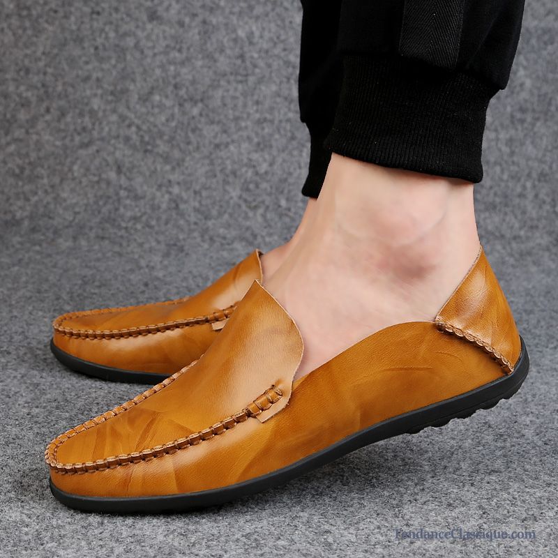 Mocassin Talon Compensé, Pantoufle Mocassin Homme