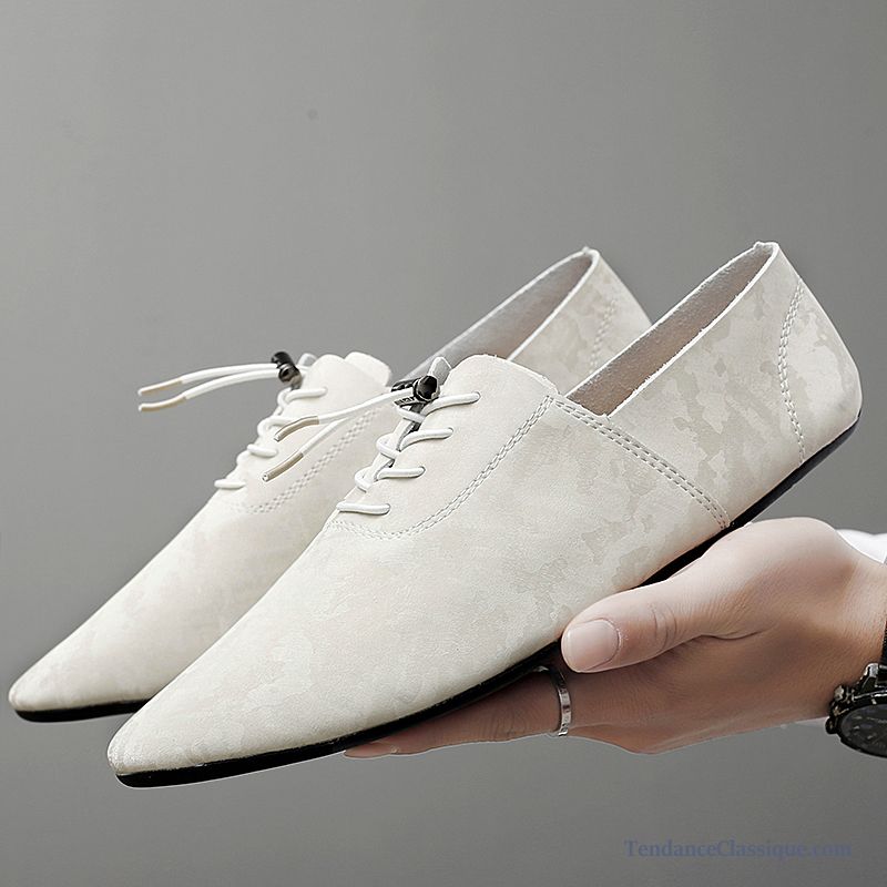 Mocassins Fourrés Homme Blanc, Les Chaussures Mocassins Pas Cher