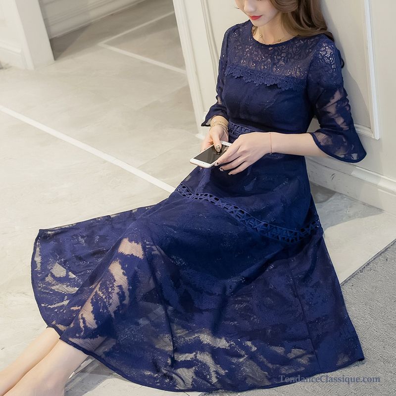 Robe De Soirée Marque, Robe Femme Bleu Marine En Ligne