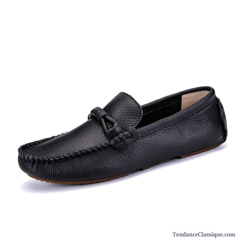 Sandales Homme Cuir Écarlate, Mocassin Petit Talon