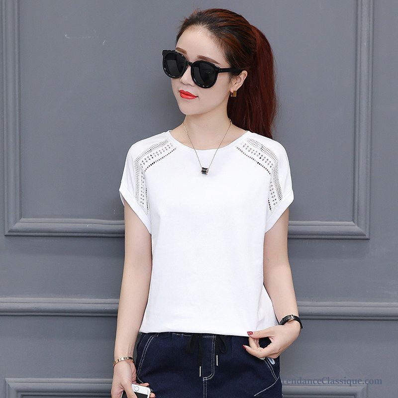 T Shirt Blanc Coton, T Shirt En Dentelle Femme