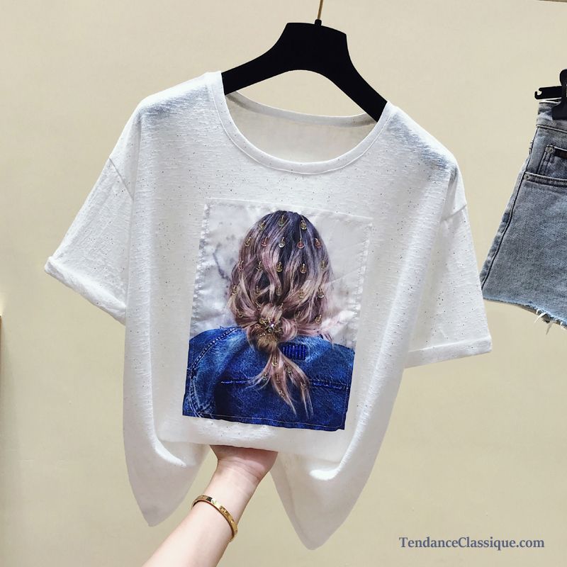 Top Tee Shirt Femme, T Shirt Femme Originaux Pas Cher