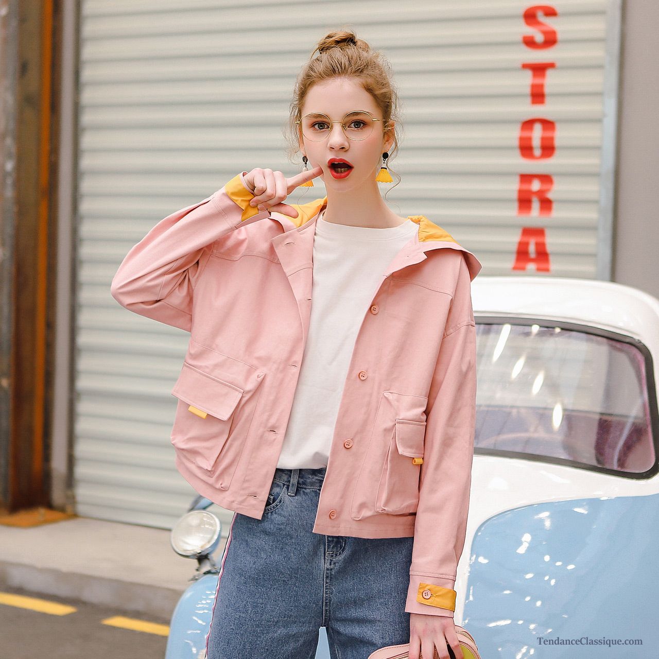 Veste En Denim Femme, Veste Femme Rose En Ligne